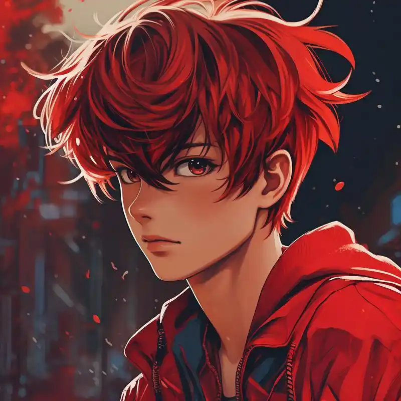 红色酷炫风 92 男生专属头像 哇～这组红色背景的男生头像真是太帅