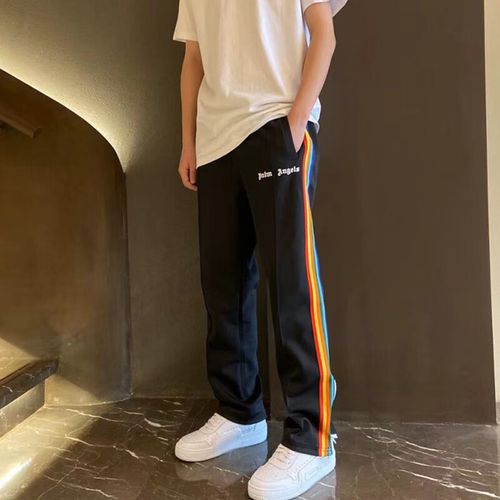 uxst(侧开口)侧拉链两边运动宽松男士闲男潮侧边拉链高街直筒裤子