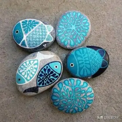 简单好看的石头拼画 石头创意手工制作图片