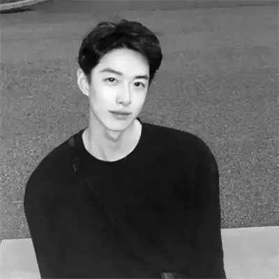 男头黑白真人头像高冷帅气图片_男生头像_头像屋