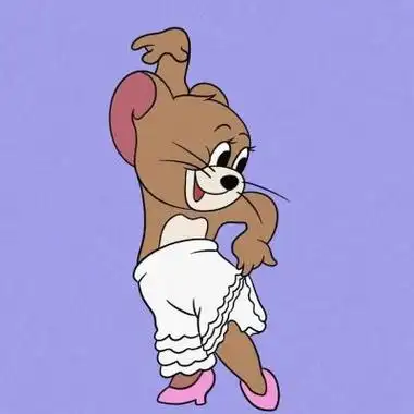 很萌又俏皮一对可爱卡通情侣头像