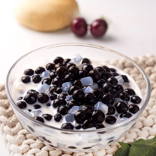 珍珠粉圆 奶茶珍珠豆 黑珍珠奶茶专用原料500g/900g 真空装无明胶