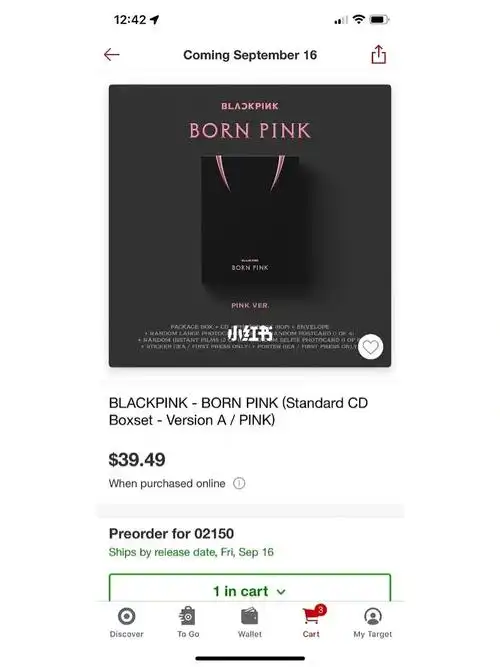 请大数据推给想在北美自己买一张born pink专辑的姐妹之前研究过在we