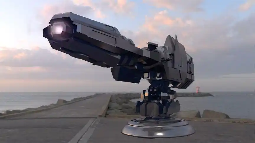 未来我军利器,高能离子激光炮!不但可发射激光,也可发射闪爆弹