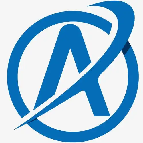 蓝色矢量a字母logo图标