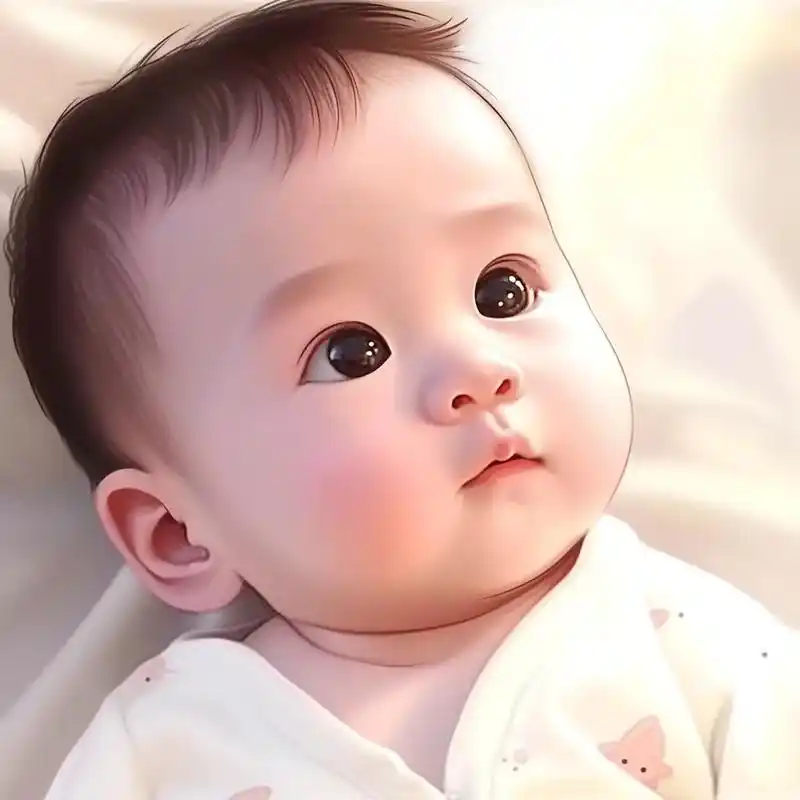 虎头虎脑的大眼萌娃男宝头像.如果你家缺个聪明可爱的男宝.