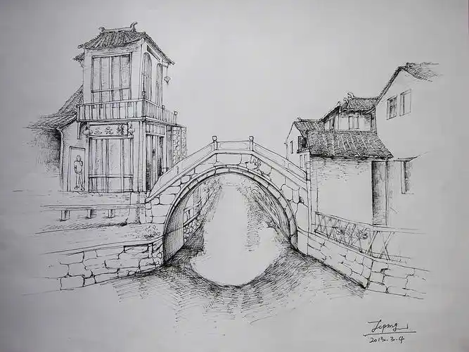 怎样画风景素描