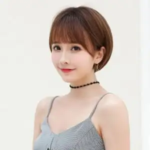假发女短发修圆脸bobo发型锁骨发女网红韩国波波头甜美可爱短直发