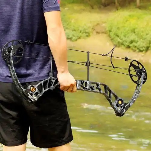 t1复合滑轮弓拉锯磅数可调竞技射箭射准弓箭器材金属弓箭一件代发