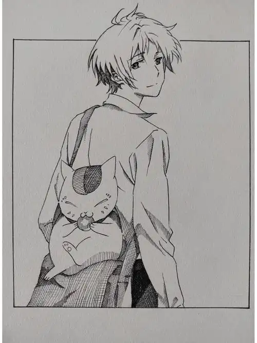 夏目手绘步骤图!#夏目友人帐