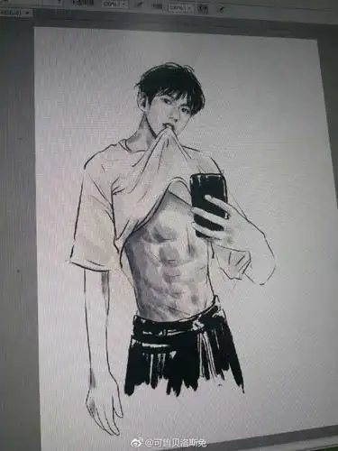 怎么评价王源最新ins的腹肌?