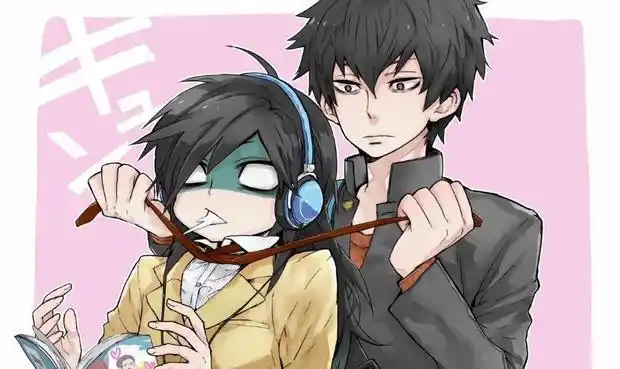 男孩欺负女孩的可爱卡通图片.