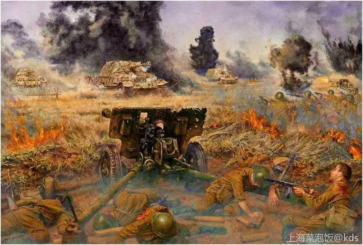 贴一些二战彩色油画
