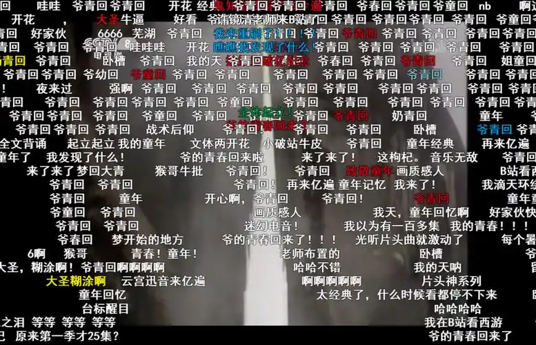看完b站今年被人发了500万次的弹幕,爷的青春的结束了!