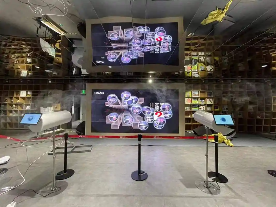 空气炮拍照签到墙年会创意暖场互动装置