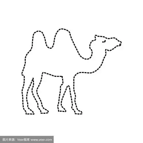 骆驼卡通轮廓