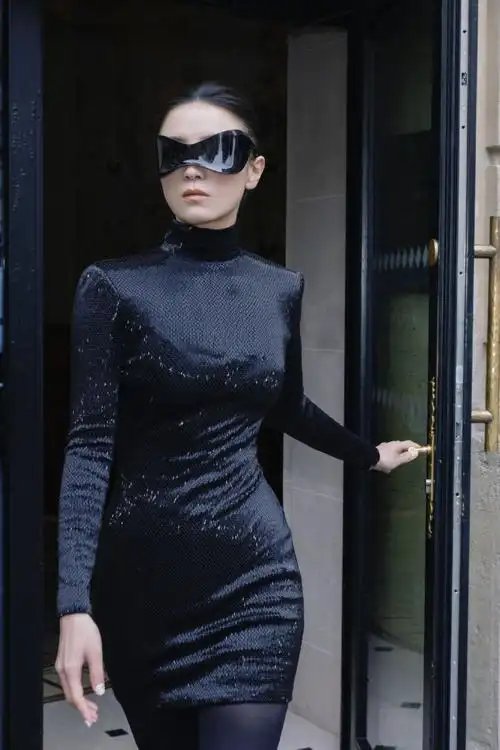 宋佳猫女造型##宋佳巴黎时装周看秀造型