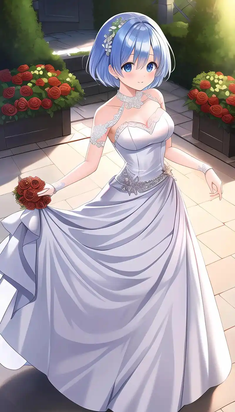 动漫女神蕾姆穿上婚纱有多漂亮你知道吗