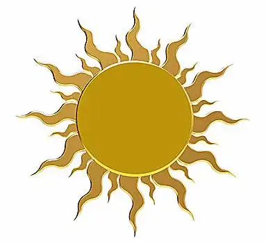 金色,太阳