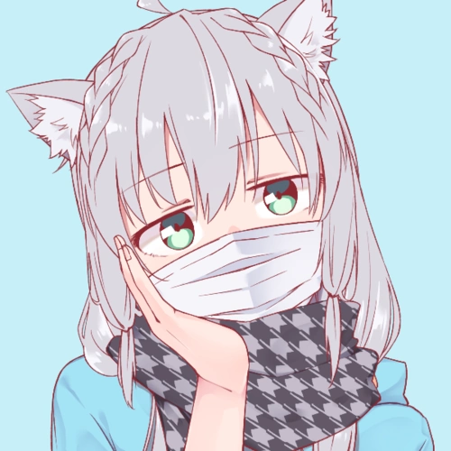 白上吹雪official 捏了只戴口罩的fbk,虽用力不大[妙啊],尝试届到