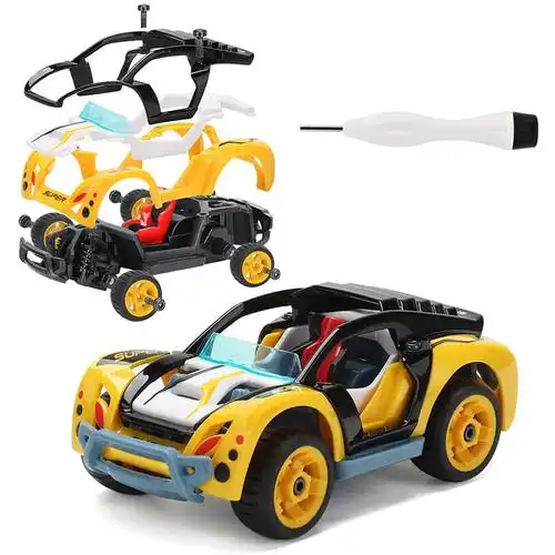 classic alloy pull back car assembly toy car set take apart toy