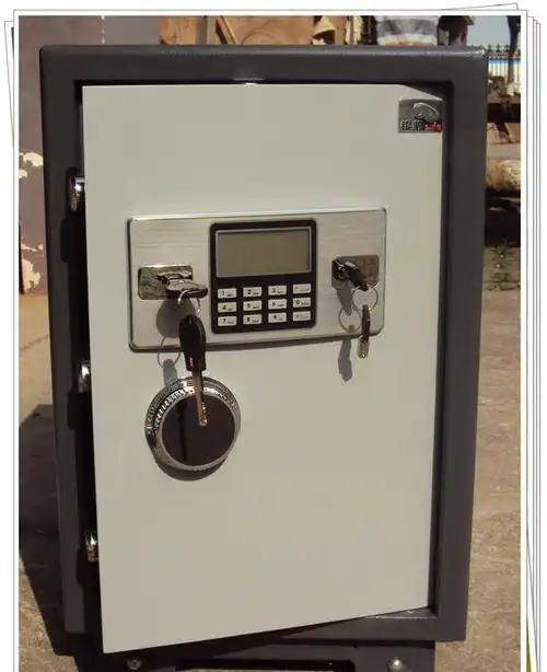 上海银豹60高家用入墙保险柜办公商用电子全钢保险箱防火保管箱