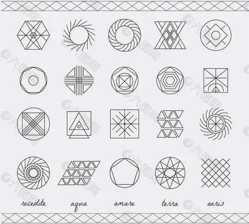 常见图标低多边形几何图形设计元素素材免费下载(图片编号:8827815)