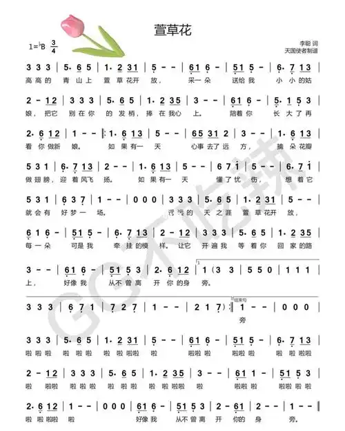 [氛围感r][氛围感r][氛围感r]迟到的《萱草花》