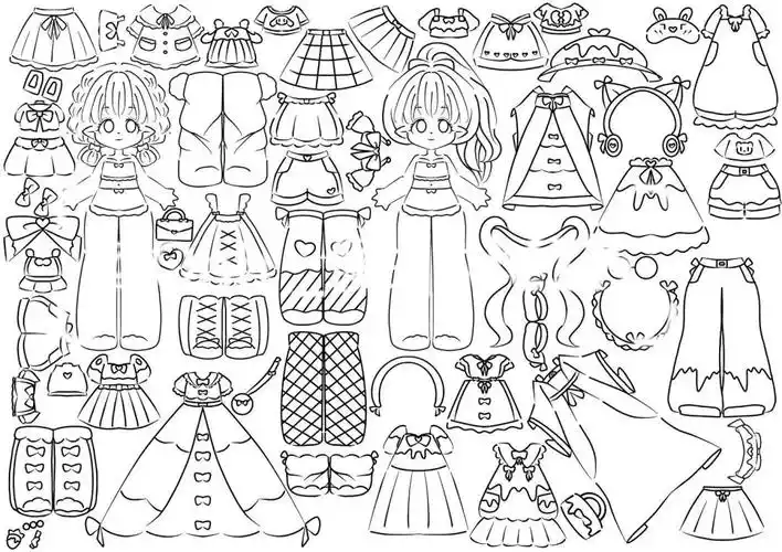 关于我给我妹画了个换装贴纸