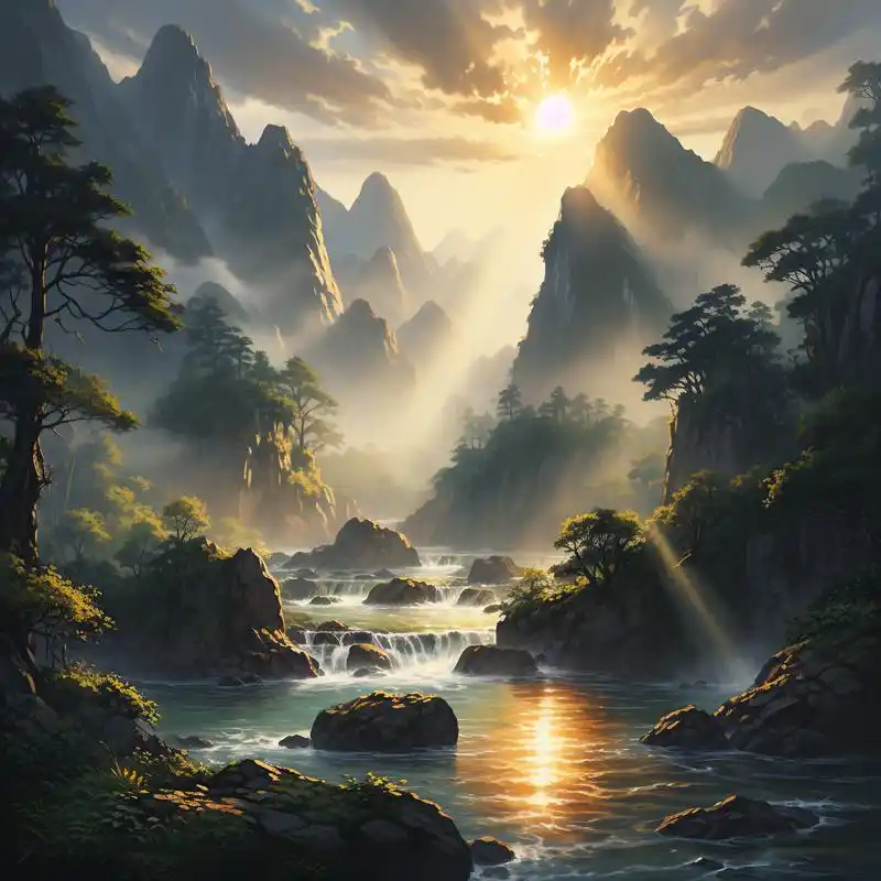 顶级微信风水头像 ☀️阳光山水间