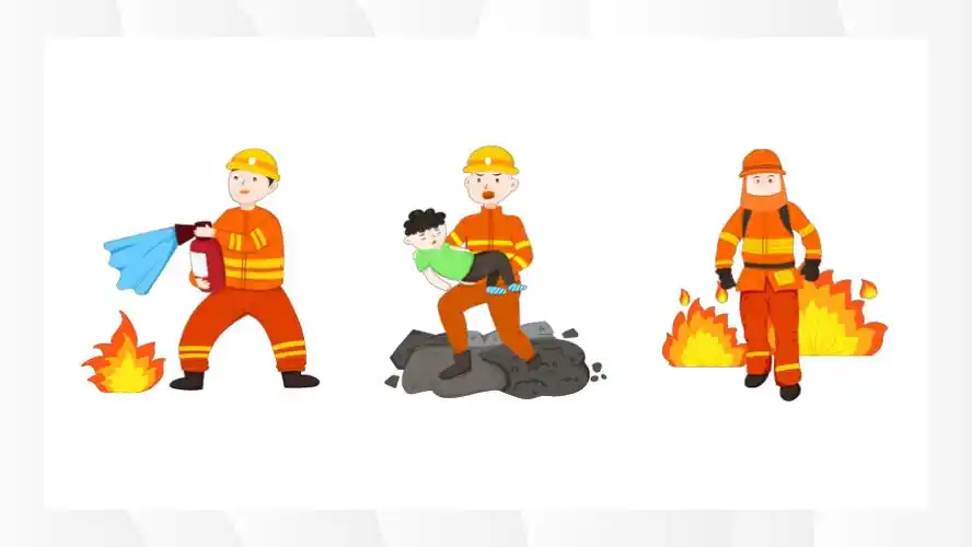 消防员ppt素材合集ppt