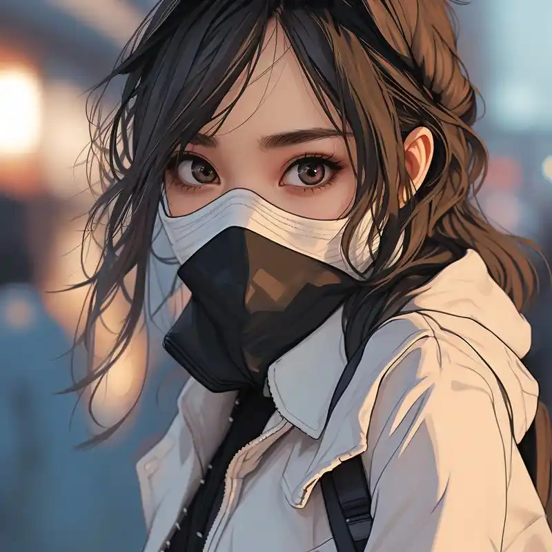 01 时尚口罩女生头像 9369♀15