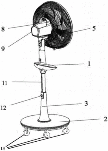 可移动式电风扇