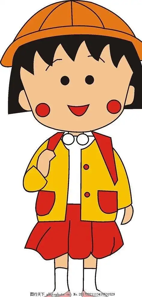 樱桃小丸子 矢量图 卡通 漫画 可爱 动画 动画片 动漫动画 动漫人物