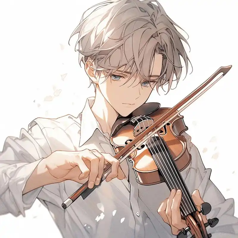 拉小提琴的男生,你觉得他好看吗……#男生头像#我又来送图啦  - 抖音