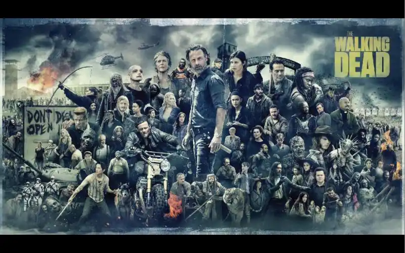 《行尸走肉》1—11季海报