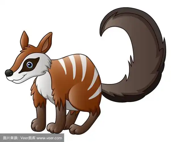 可爱的卡通袋食蚁兽