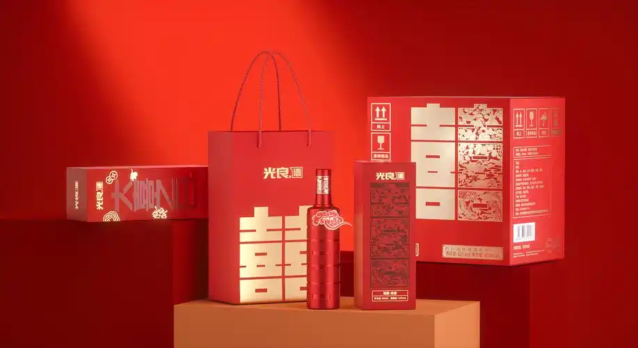 光良大喜酒-宴席用酒产品渲染