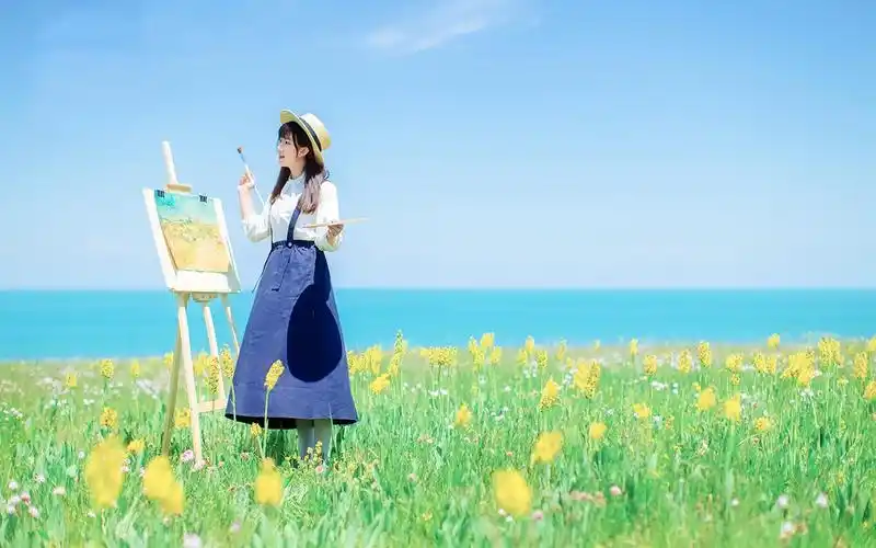 清纯美女清新文艺写真高清桌面壁纸高清大图预览1920×1200_美女壁纸