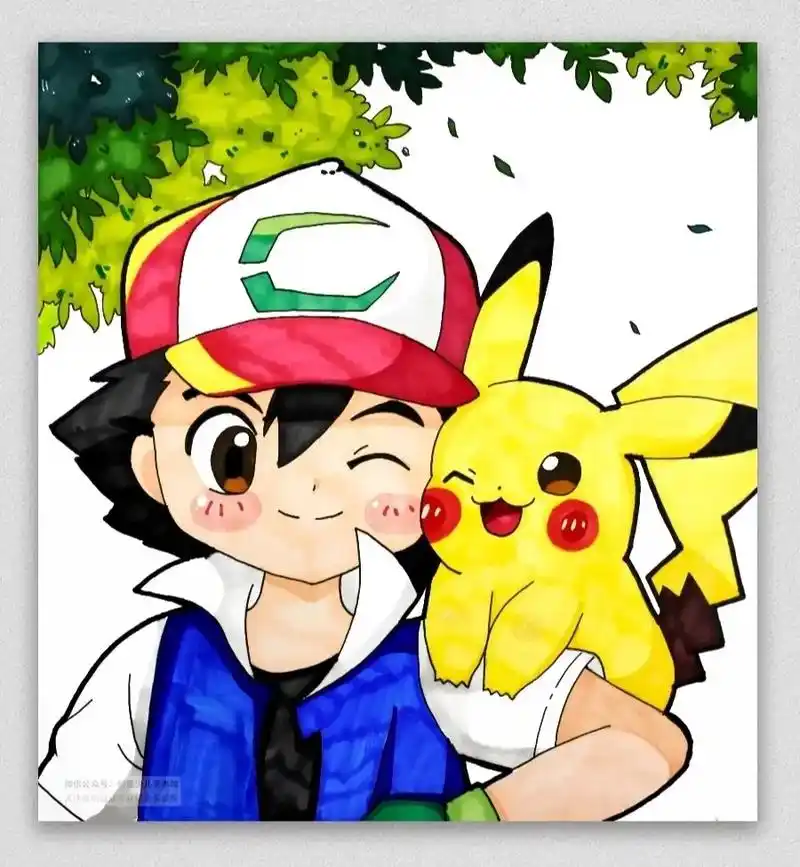 《皮卡丘》带你轻松学画画.#少儿美术教育 #想画就画 #儿童 - 抖音