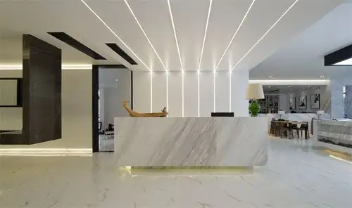 佛山装修攻略盘点那些高颜值的办公室前台装修帅