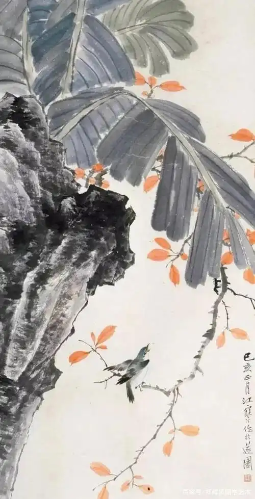 江寒汀笔下的花鸟画,太美了