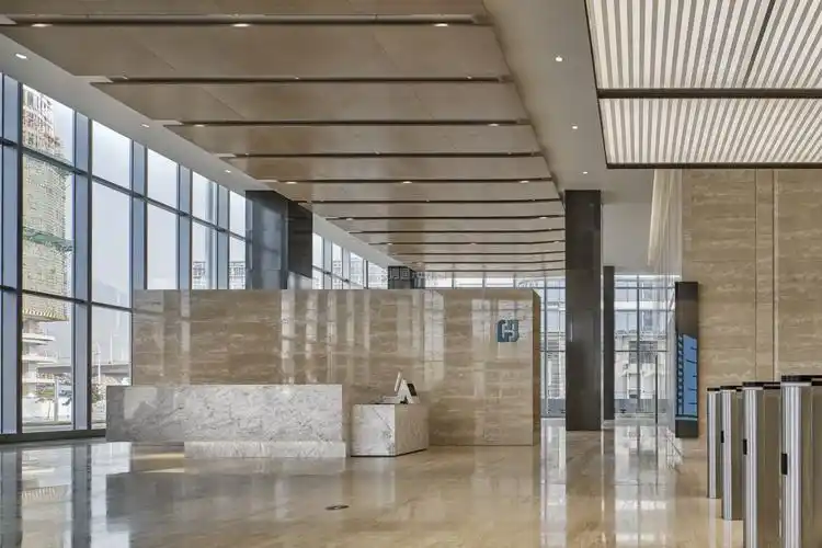 写字楼走道装修效果图 写字楼装修装饰