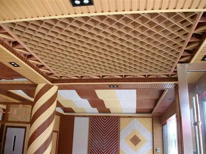 盐池订制间距生态木格栅吊顶购买