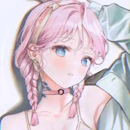 颜值超高的粉色系动漫女生头像