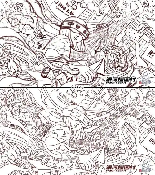 吖～这就到了结业的时候啦～又入了个门～[doge]#国风  #蓝贵莲插画班