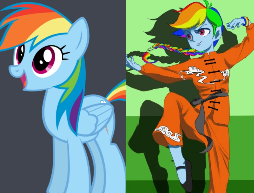 当小马宝莉拟人后,宇宙公主强行攻略紫悦,云宝黛西成功夫小子