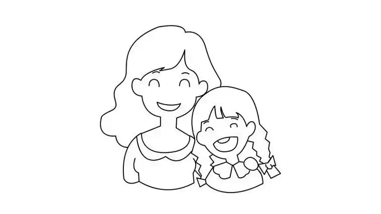 母亲节简笔画的步骤是怎样的