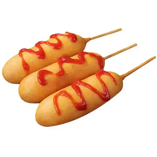 热狗韩式10串900克脆皮香肠便利店小吃吃早餐面包鸡肉丸