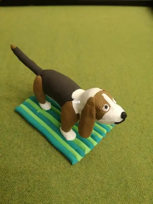 黏土手工粘土狗巴吉度猎犬